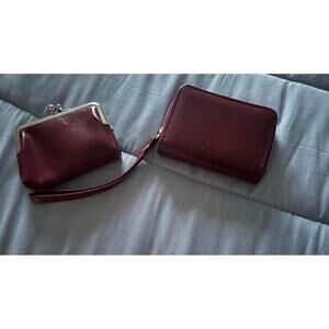 Burgundy wallet